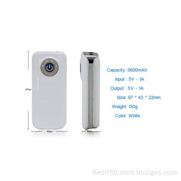 Power Bank 5600mAh USB / External Backup Battery Pack Charger The Mobile Power Portable Power Supply